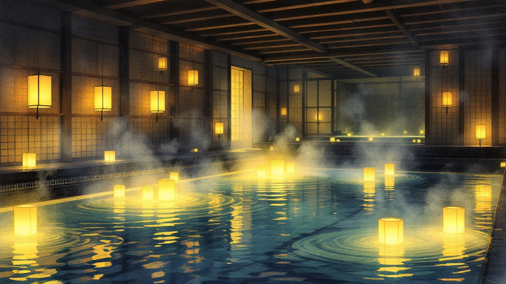 Ryoso Miyamoto hot spring in Echizen-cho, Fukui